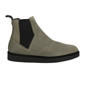 Panchic Olive Leather Chelsea Boots 37 Italy NWOB